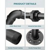 OROPY Industrial Pipe Clothing Rack Free Standing Set of 2,