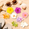 Exacoo 8pcs Hawaiian Flower Hair Clips Hibiscus Hair Clip For