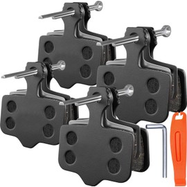 Fat-Cattie Bike Brake Pads with Installation Tool, High-Performance Brake Pads, Disc Brake Pads & Spring (Semi-Metallic&Resin) for Mountain Bike Disc Brakes (Black-3,05R,4Pairs)