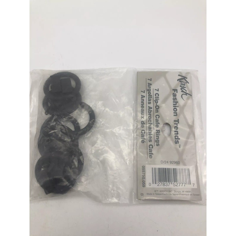 Kirsch 7 Clip On Cafe Rings Original Packaging Fashion Trends