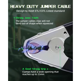 SCITOO Jumper Cables for Car Battery 1 Guage 30 FT 1100 AMP, Heavy Duty Automotive Booster Cables for Jump Starting, Jumper Cables Kit for Car SUV Trucks, ETL Listed