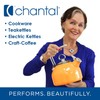 Chantal Nonstick 8 inch Stripes Fry pan, Brushed Stainless Steel,