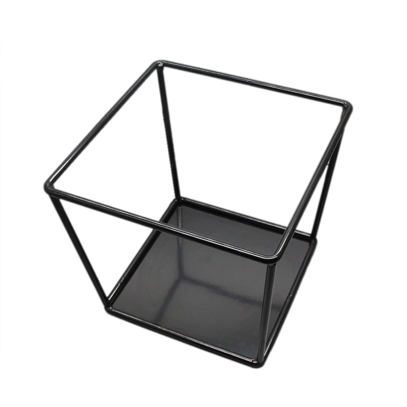 FixtureDisplays® 6" Tall Wire Display Riser - Black 119930-2PK