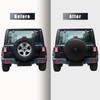 Moonet 33" Tire Cover with Camera Hole, for Jeep Wrangler