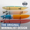 StoreYourBoard Adjustable Surfboard Storage Rack, 4 Board Wall Mount Display,