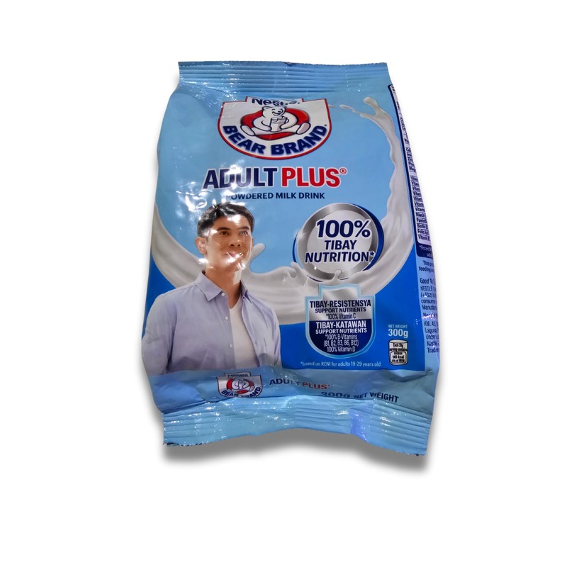 Bear Brand Adult Plus Powdered Milk Drink 300g (1 pack)