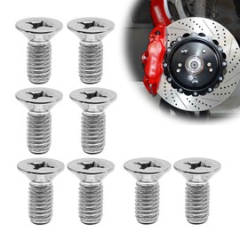 8-Pack Stainless Steel Retaining Screws Universal Fit for Honda, Hyundai and Kia Models for Front and Rear