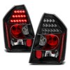 AmeriLite L.E.D Taillights Black for Chrysler 300/300C - Passenger and