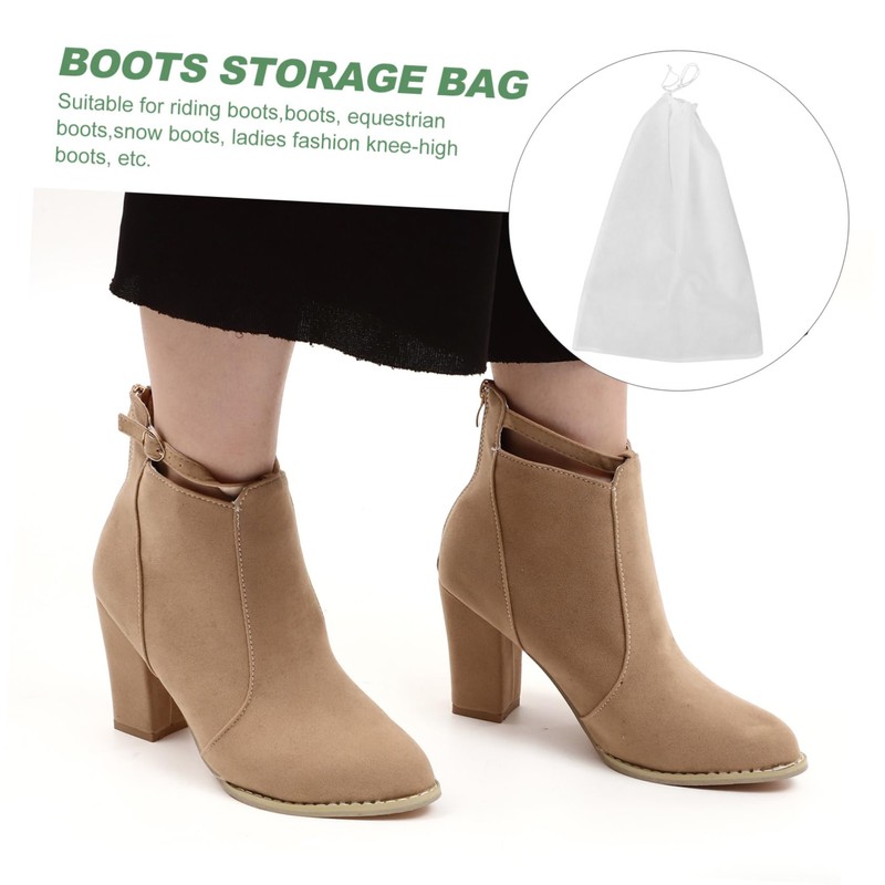 Ipetboom 6pcs Non Woven Travel Boots Storage Bag Durable Drawstring