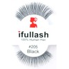 #205, 12 Pairs ifullash 100% Human Hair Eyelashes