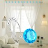 Yapicoco Shower Curtain Hooks Rings for Bathroom, 12PCS Double Hooks