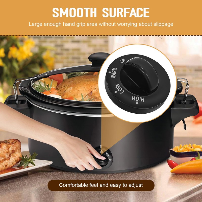 Dairrr Fuuu Slow Cooker Knobs Replacement for Hamilton Beach Crock