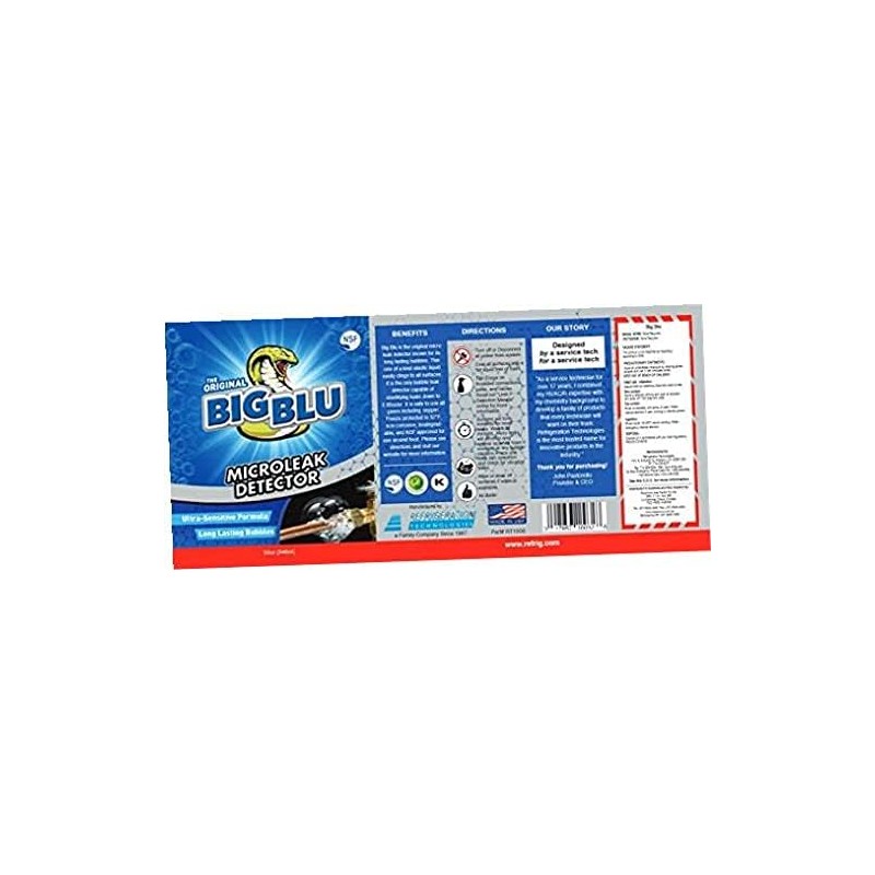 Refrigeration Technologies-RT100S Big Blu Micro Leak Detector 1 Qt