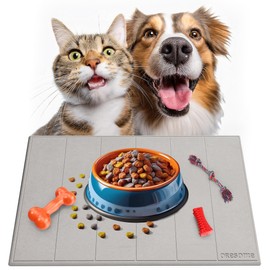 OResome Stone Mat for Dog Bowls - Premium Stone Drying Mat for Dog Water Bowl - Ultra-Absorbent, Fast-Drying Stone Dog Bowl Mat for a Clean & Dry Floor - Stone Mat for Messy Drinkers and Pet Lovers!