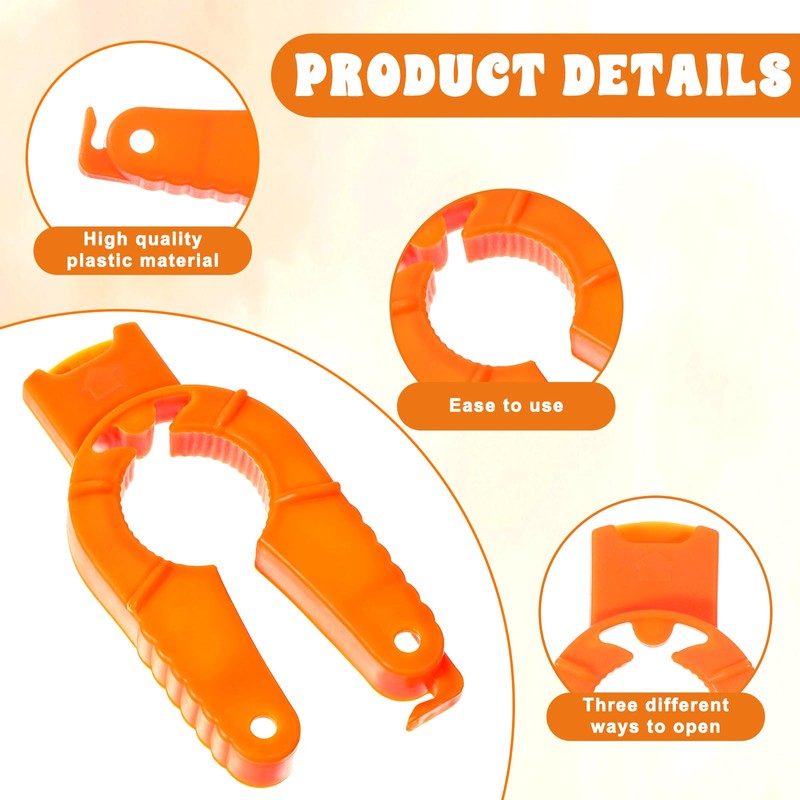 Bewudy Pack of 4 3-in-1 Bottle Opener, Screw Cap Opener,