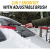 ZONETECH Snow Scraper for Windshield and Ice Removal (62" Extendable