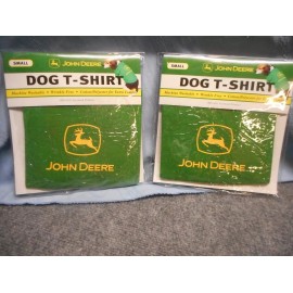 JOHN DEERE DOG COAT T-SHIRT PET CLOTHES SIZE S SMALL X2