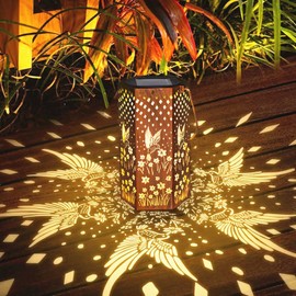 Solar Lights for Outdoor Hanging - 1 Piece Solar Lights for Outdoor Garden - IP65 Waterproof Solar Lantern for Outdoor Metal Solar Garden Lights for Outdoor Garden Balcony Decorative Lighting