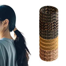 Leopard Elastic Hair Ties No Damage Ponytail Holders for Women Leopard Print Hair Scrunchies for Thick Thin Hair Bands for Women's Hair Accessories Fashion Rubber Bands for Hair 30PCS