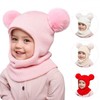 Kids' Knit Balaclava Pullover Hat for Autumn/Winter LF1712 Free Size/5 Beige 4ea