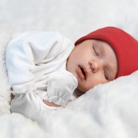 DRESHOW Newborn Baby Mittens Infant Gloves No Scratch Mittens Cotton Gloves for 0-6 Months