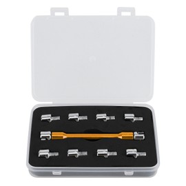 Motorcycle Spoke Wrench CNC Spanner Set 5.0‑6.8 Length 93mm/3.7in for Most MotorbikeGold