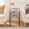 HOOBRO Nightstands Set of 2, Stackable End Table, Side Table,