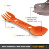 UCO Utility Spork Camping Spoon-Fork-Knife Utensil, 2 Pack