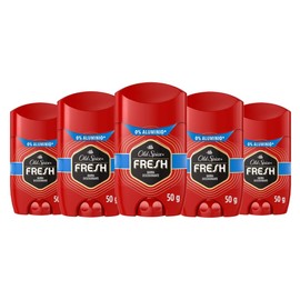 Old Spice Desodorante en barra para hombre Fresh 50 g x 5 Unidades