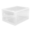 Shoe Storage Box Clear Acrylic with Magnet Front Door Stackable