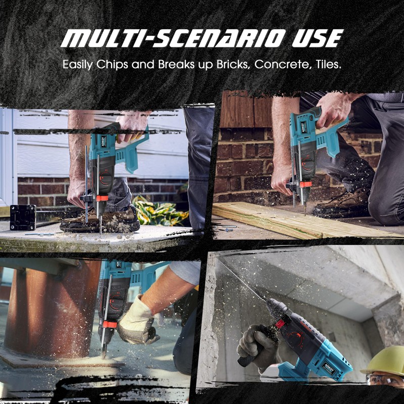 1-1/4 Inch Cordless Rotary Hammer Drill SDS-Plus Brushless for Makita