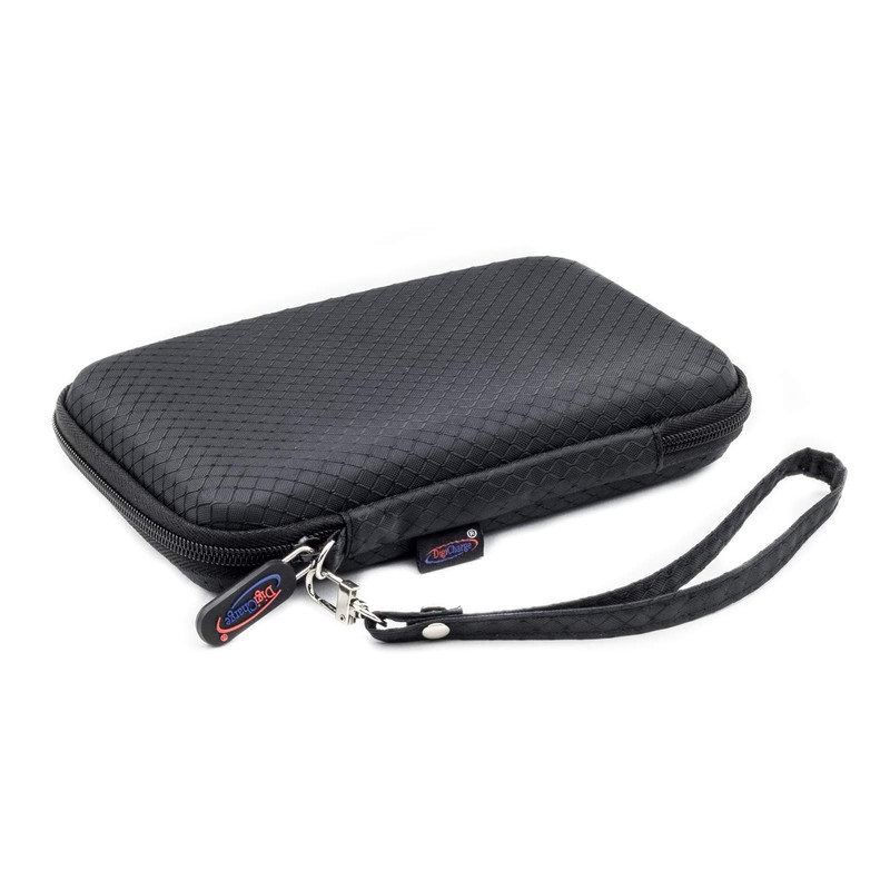Schwarzes Schlank Hartschalentasche für TomTom Go Premium 6" Basic 6"