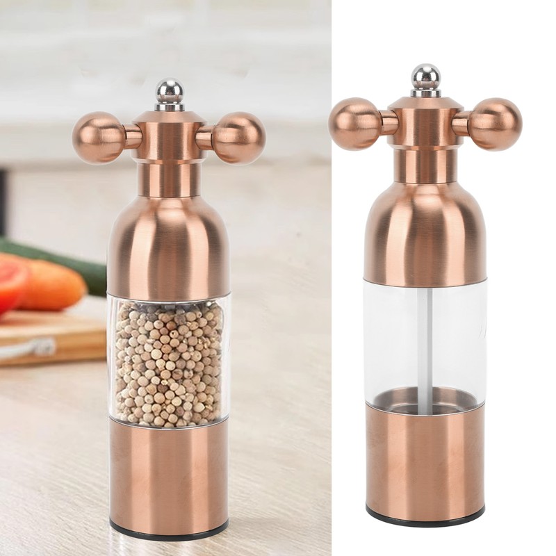 Pepper Mill Professional Refillable Ceramic Rotor Coarseness Adjustable Manual Pepper