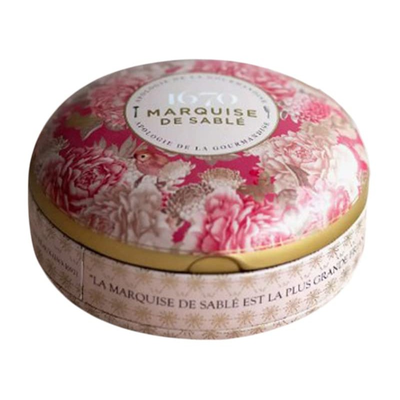 La Sablésienne, "L'Ecrin Trésor" (Treasure Box) Small Decorative Metal Round