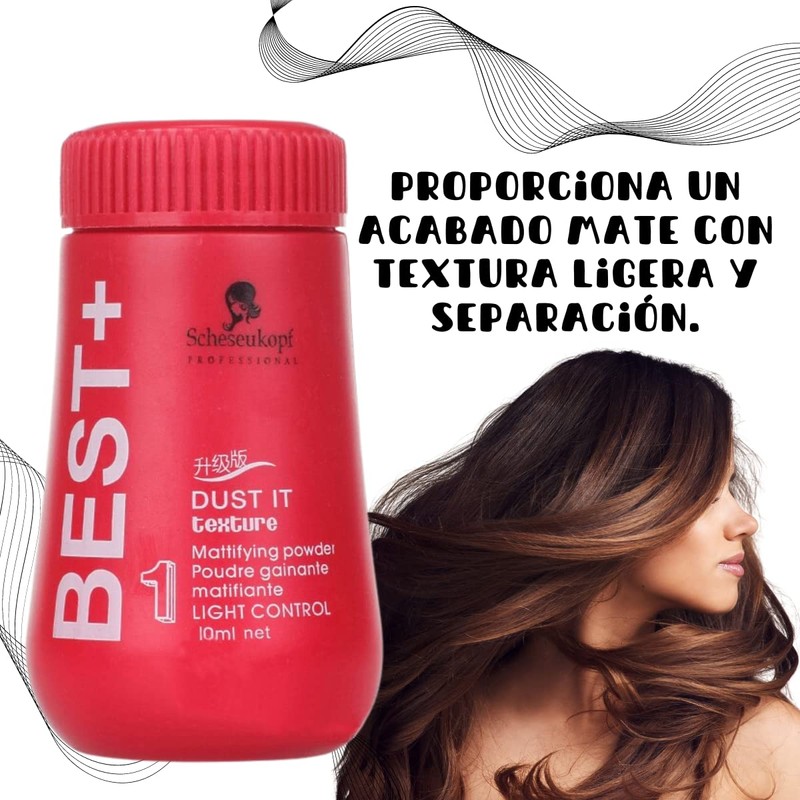 Shampoo En Seco Polvo Volumen Cabello Esponjoso Limpia - Control