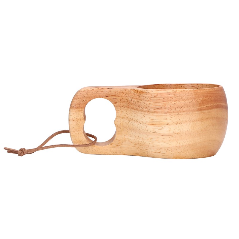 200ml Single Hole Wooden Cup with Hanging Buckle Milk Coffee