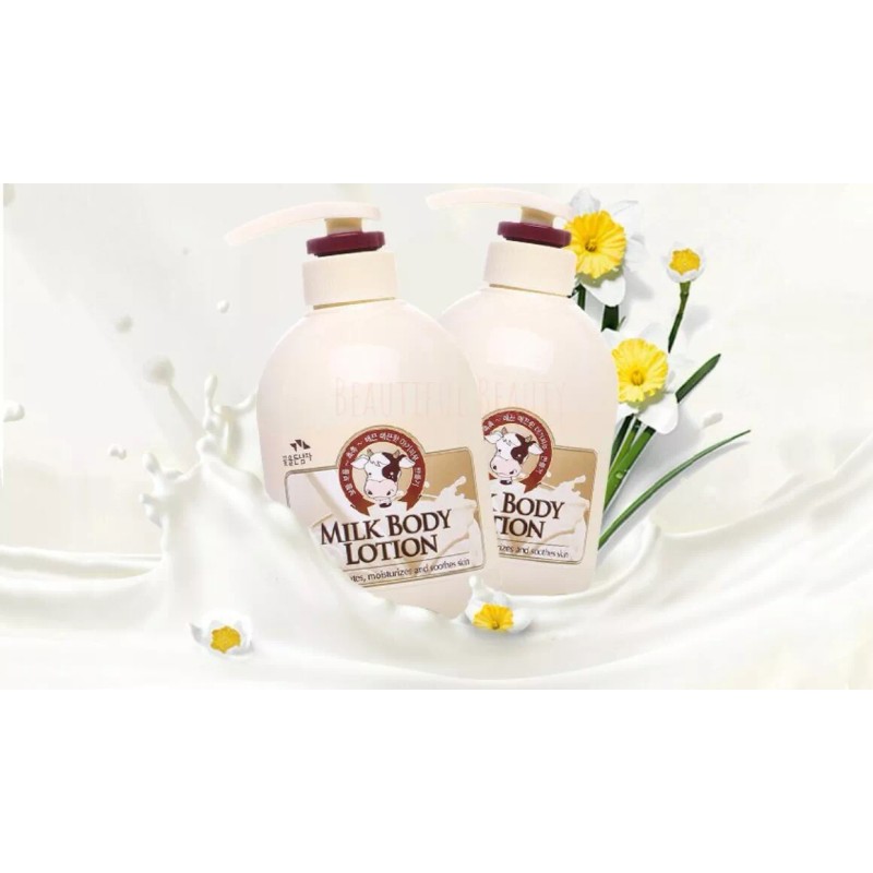 COSMOCOS SOMANG MILK BODY SHOWER 750ml + BODY LOTION 500ml