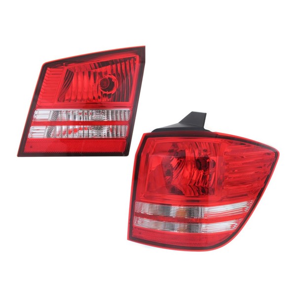 KarParts360 For Dodge Journey 2009-2020 Tail Lights Passenger Side, Inner