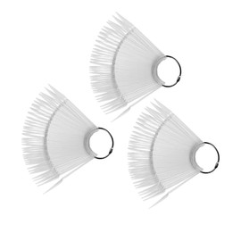 Baluue 3sets Nail French Tip Nails Practice Tips Palette Easy to Reorder Quality Material Fan Shape for