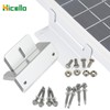 Hicello 4PCS Solar Panel Bracket, Silver Aluminum Z Bracket, Solar