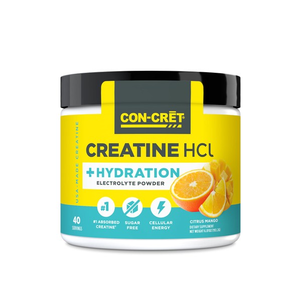 CON-CRET Creatine HCl + Hydration | Electrolyte Powder Tub |
