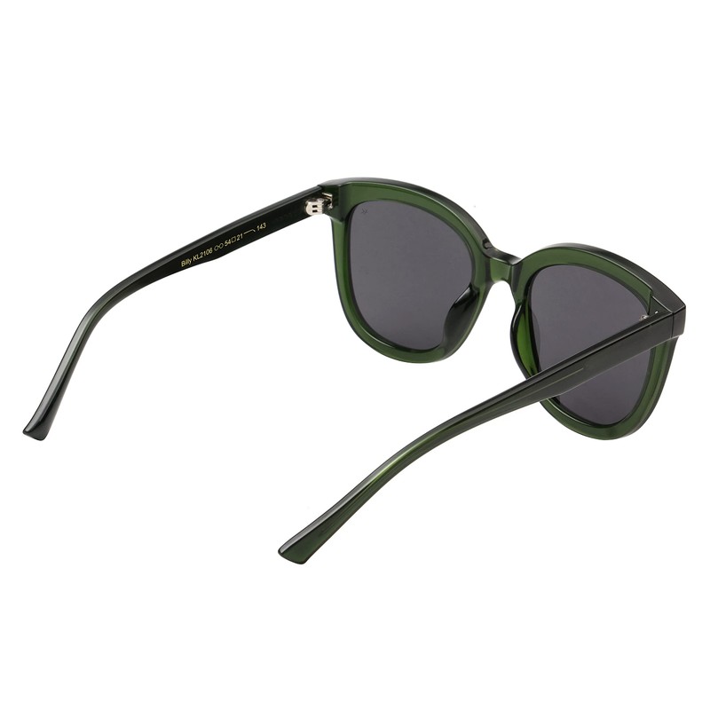 A.kjaerbede Billy Dark Green Transparent Sumglasses