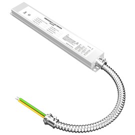 20W LED Emergency Backup Driver, Rechargeable Emergency Backup Battery 100-347V AC 175V DC Emergency Time Over 90 Mins, UL Listed Dimmable Emergency LED Driver for Panel Light, Linear Light (1 Pack)