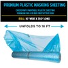 9.5 Micron Premium Plastic Masking Sheeting for Auto Body Paint