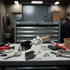 1 Set Toolbox Lock with Keys, Tubular Lock and Key