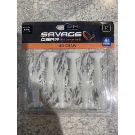 Savage Gear 4D Craw 3” Albino Craw