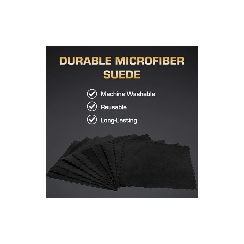 Paño de microfibra de 4 x 4 pulgadas, marrón, sin