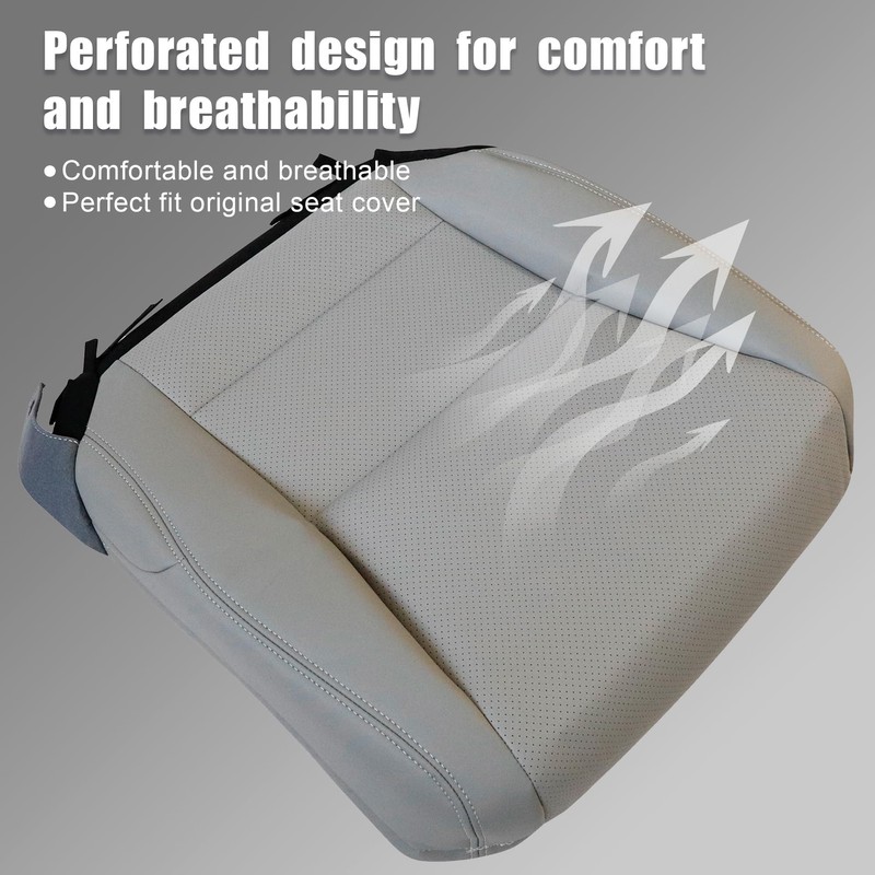 GXARTS Driver and Passenger Side Bottom Lower Replacement Perforated Leather
