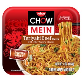 Nissin Chow Mein, Teriyaki Beef Flavor, 4 ounce (pack of 1) (7066208723)