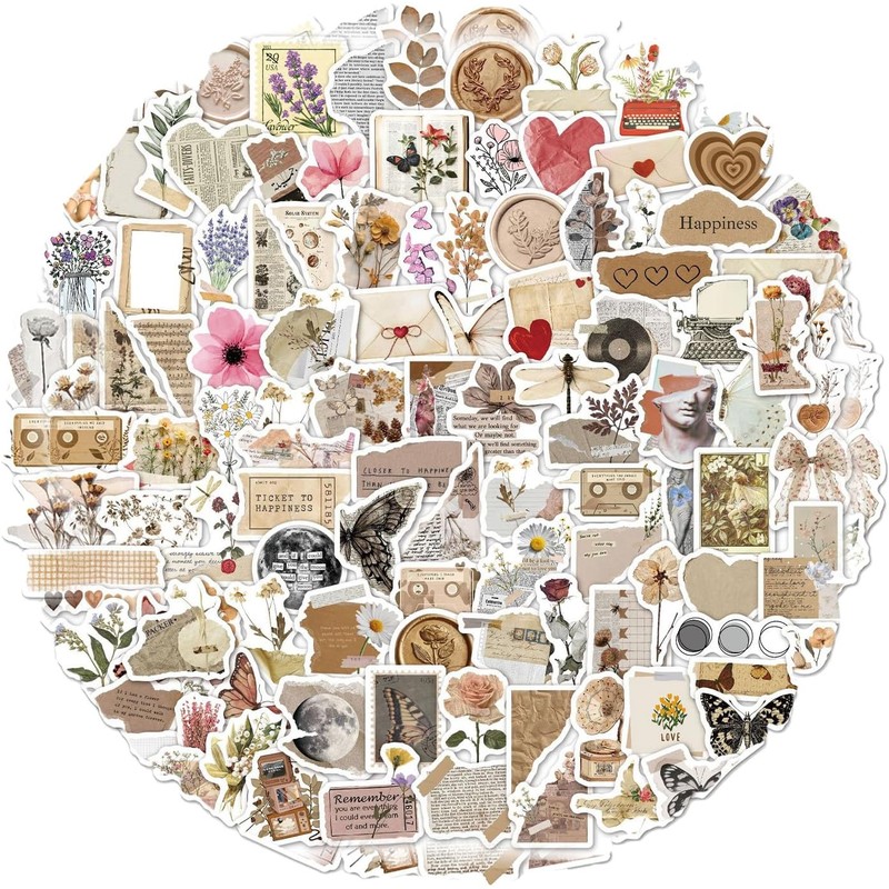 Stickers Aesthetic, Vintage Pegatinas, Pegatinas Scrapbooking, Pegatinas Aesthetic (240)